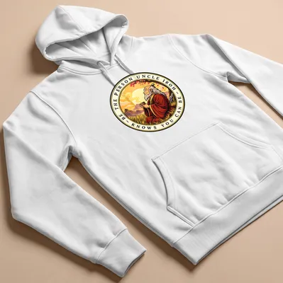 Vintage-style shirt featuring Uncle Iroh with a motivational quote — printed on a unisex hoodie