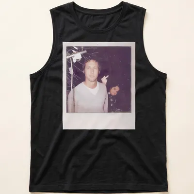 Chevy-themed shirt with a humorous depiction of a classic Chevy and bold typography — printed on a tank top