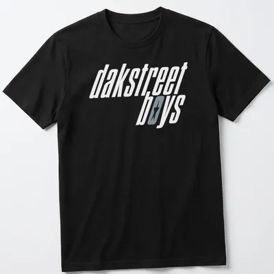 Minimalist DAKSTREET BOYS T-shirt featuring a compass design in white and light gray — printed on a unisex t-shirt