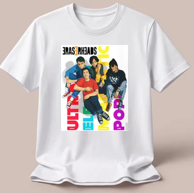 Colorful illustration of Eraserheads band members with vibrant text — printed on a unisex t-shirt