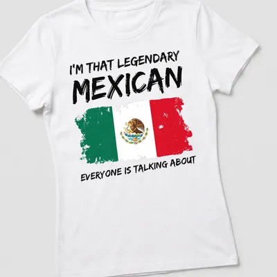 Bold distressed Mexico pride t-shirt featuring the Mexican flag and eagle — printed on a women's shirt