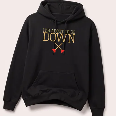 Funny shirt featuring playful plungers and humorous text about plumbing. — printed on a unisex hoodie