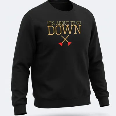 Funny shirt featuring playful plungers and humorous text about plumbing. — printed on a unisex sweatshirt