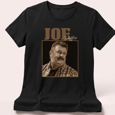 Vintage sepia print of Joe Diffie with his name displayed prominently — printed on a women's shirt