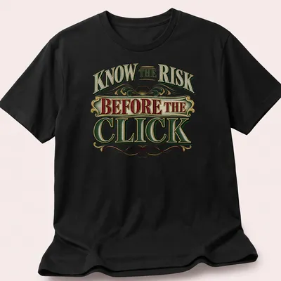 Ornate vintage text design with decorative elements in red, green, cream, gold, and black