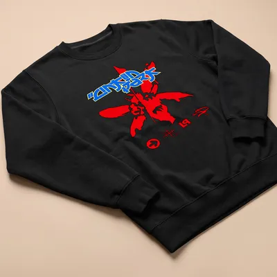 Bold Linkin Park logo surrounded by floral design in red, blue, and black. — printed on a unisex sweatshirt