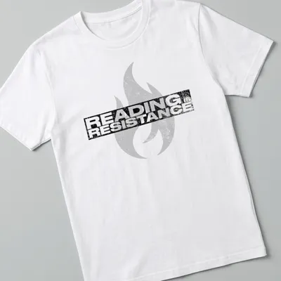 Grunge distressed t-shirt featuring motivational quote with flame design — printed on a unisex t-shirt