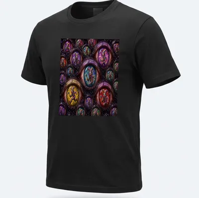 Psychedelic clown graphic with the text 'TRIPP SEES YOU' in vibrant colors — printed on a unisex t-shirt